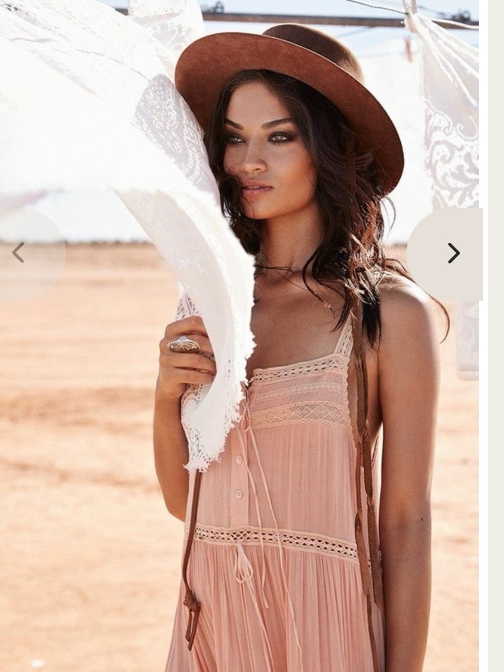SPELL Rare Unicorn Prairie Gown in blush Spell and the Gypsy Dress - Picture 11 of 14